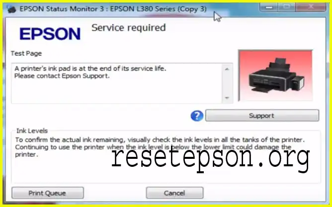 Reset Epson L380