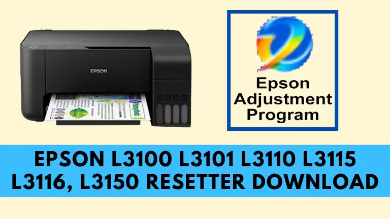 Epson L3100 L3101 L3110 L3115 L3116 L3150 Resetter